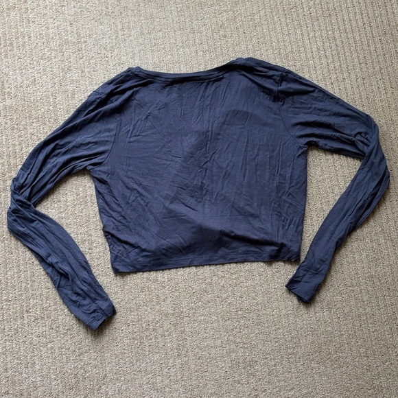 La Vie En Rose Cropped Lounge Long-Sleeve, M - Picture 4 of 5